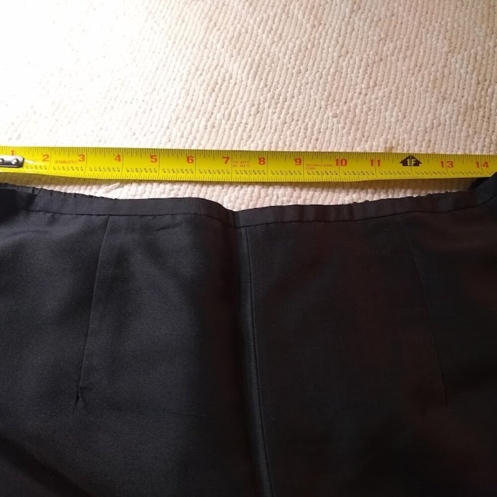 French Laundry  M   black silk ankle pants - Picture 9 of 14